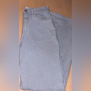 Target Blue Striped Flare Jeans